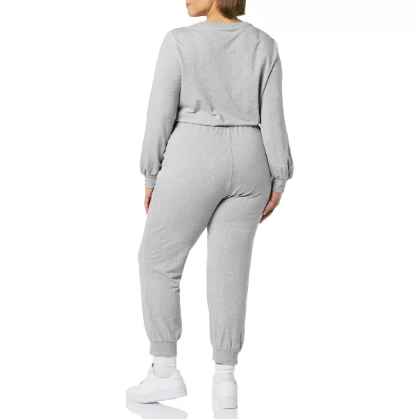 Amazon Essentials Womens Fashion Studio Terry JumpsuitGrey Heather