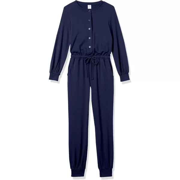 Amazon Essentials Womens Fashion Studio Terry JumpsuitNavy