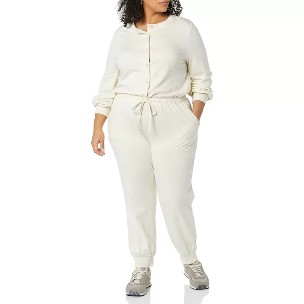 Amazon Essentials Womens Fashion Studio Terry JumpsuitOatmeal Heather