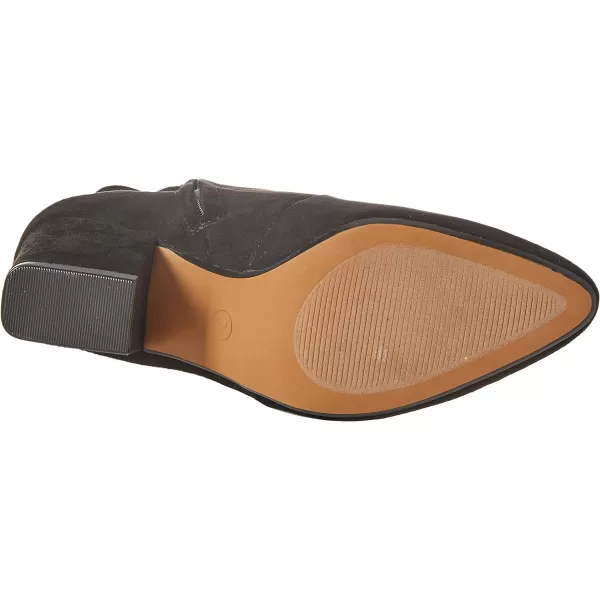 Amazon Essentials Womens Fitted Stretch Heel BootBlack Microsuede