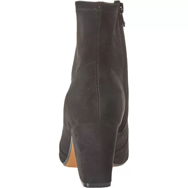 Amazon Essentials Womens Fitted Stretch Heel BootBlack Microsuede