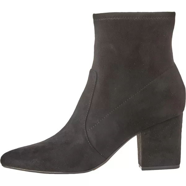 Amazon Essentials Womens Fitted Stretch Heel BootBlack Microsuede