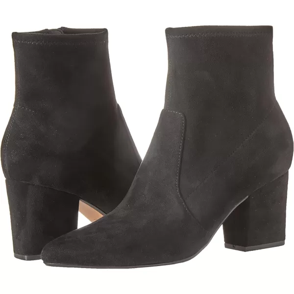 Amazon Essentials Womens Fitted Stretch Heel BootBlack Microsuede