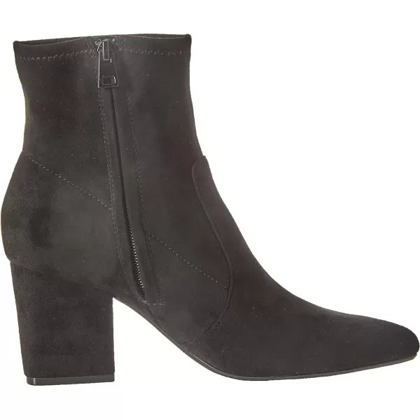 Amazon Essentials Womens Fitted Stretch Heel BootBlack Microsuede