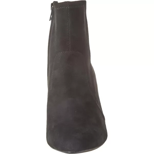 Amazon Essentials Womens Fitted Stretch Heel BootBlack Microsuede