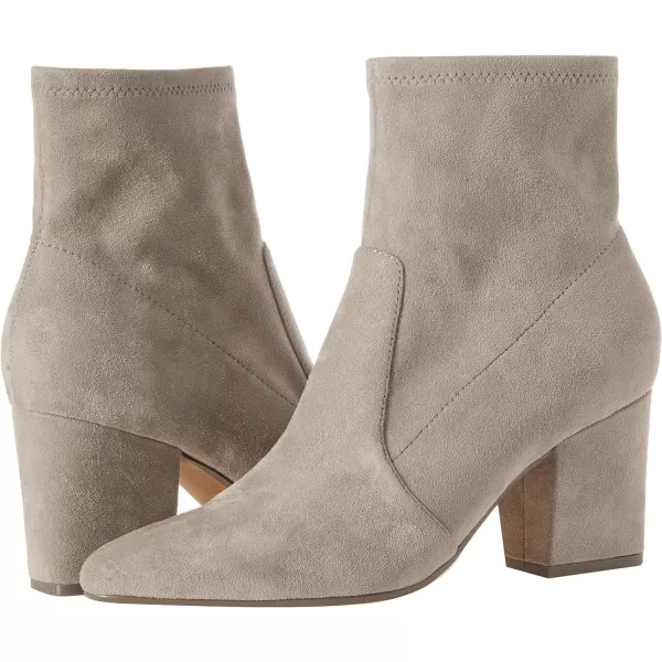 Amazon Essentials Womens Fitted Stretch Heel BootDove Grey Microsuede