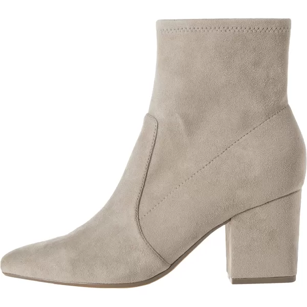 Amazon Essentials Womens Fitted Stretch Heel BootDove Grey Microsuede