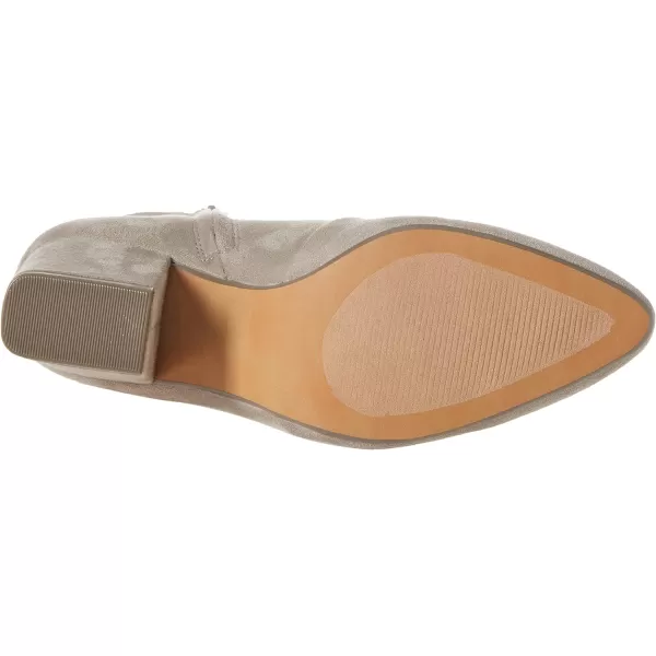 Amazon Essentials Womens Fitted Stretch Heel BootDove Grey Microsuede