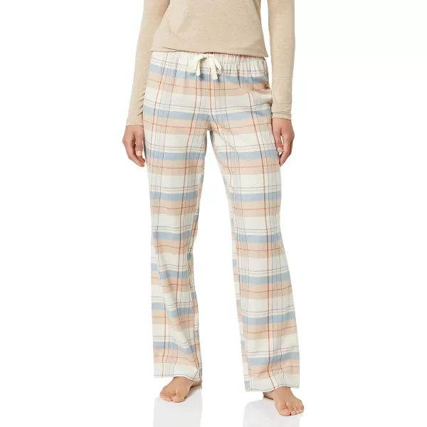 Amazon Essentials Womens Flannel Sleep Pant Available in Plus SizeBeige Blue Mix Plaid