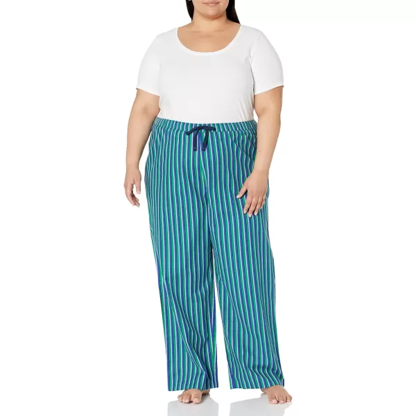 Amazon Essentials Womens Flannel Sleep Pant Available in Plus SizeBlue Stripe