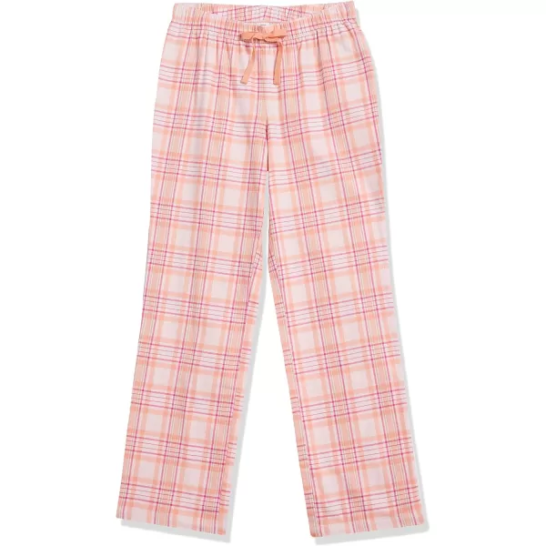 Amazon Essentials Womens Flannel Sleep Pant Available in Plus SizeLight Pink Peach Plaid