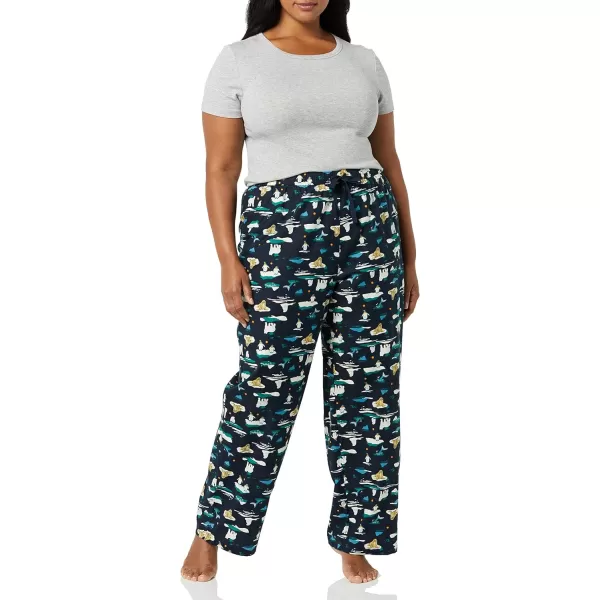 Amazon Essentials Womens Flannel Sleep Pant Available in Plus SizeNavy Arctic Creatures