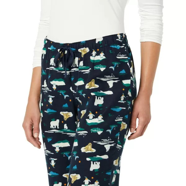 Amazon Essentials Womens Flannel Sleep Pant Available in Plus SizeNavy Arctic Creatures