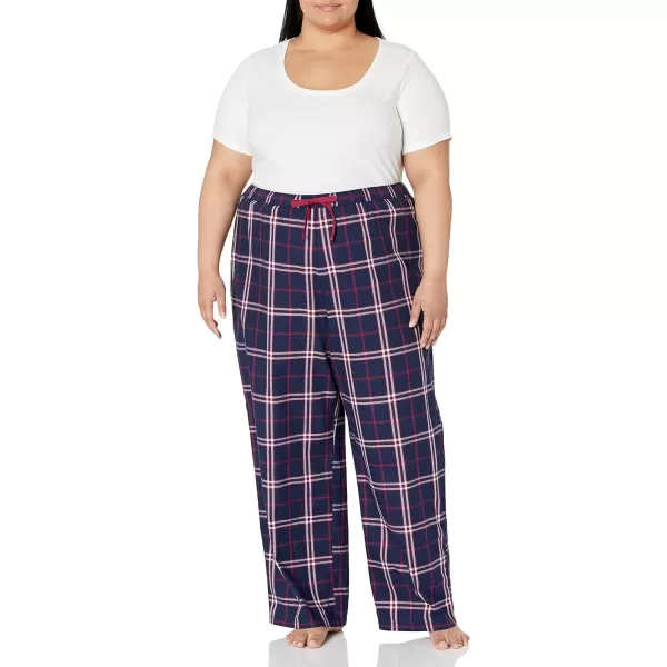 Amazon Essentials Womens Flannel Sleep Pant Available in Plus SizeNavyPinkPlaid