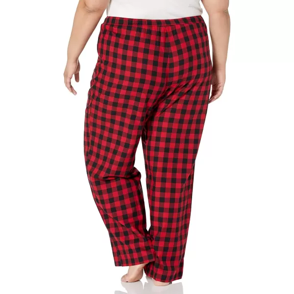 Amazon Essentials Womens Flannel Sleep Pant Available in Plus SizeRed Buffalo Check