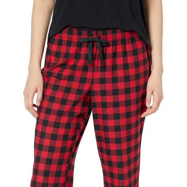 Amazon Essentials Womens Flannel Sleep Pant Available in Plus SizeRed Buffalo Check