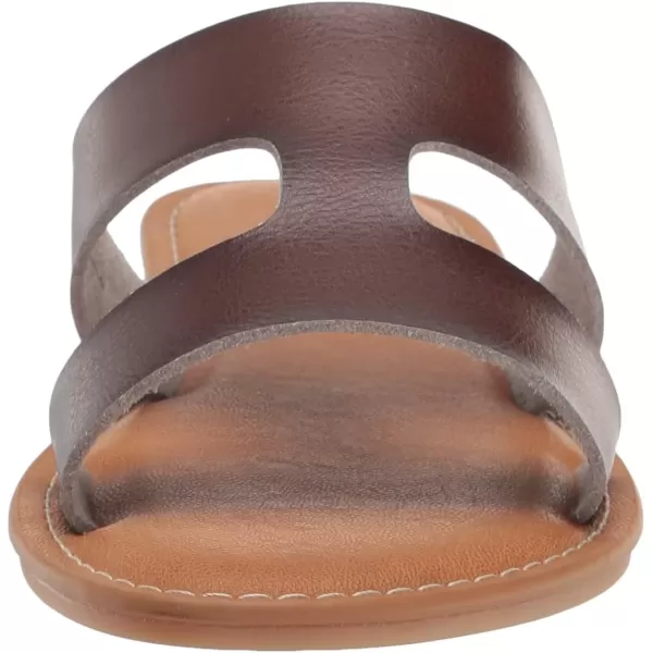 Amazon Essentials Womens Flat Banded SandalChocolate