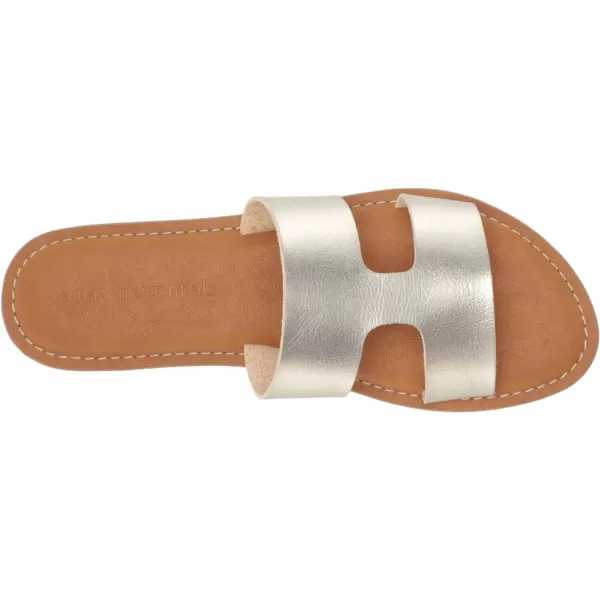 Amazon Essentials Womens Flat Banded SandalGold