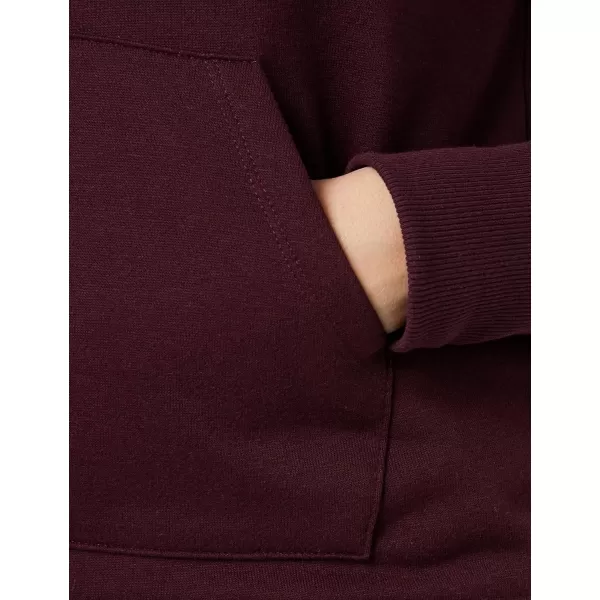 Amazon Essentials Womens Fleece Pullover HoodieBurgundy