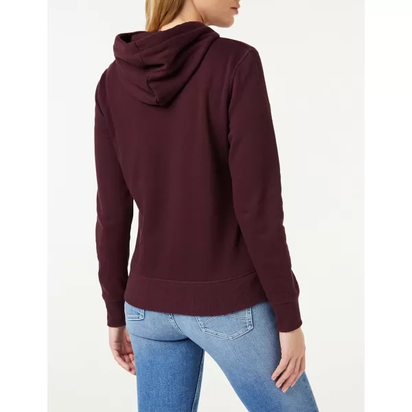 Amazon Essentials Womens Fleece Pullover HoodieBurgundy