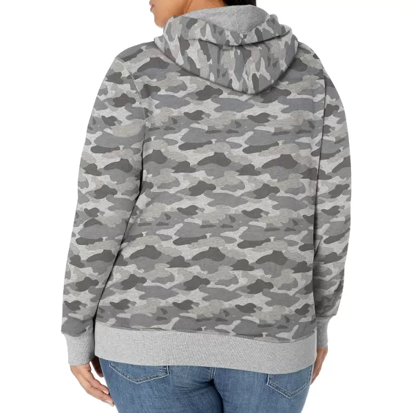 Amazon Essentials Womens Fleece Pullover HoodieGrey Camo