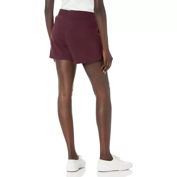 Amazon Essentials Womens Fleece ShortBurgundy