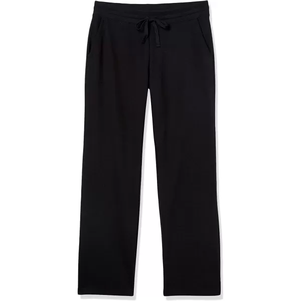 Amazon Essentials Womens Fleece Straight Leg Sweatpant Available in Plus SizeBlack