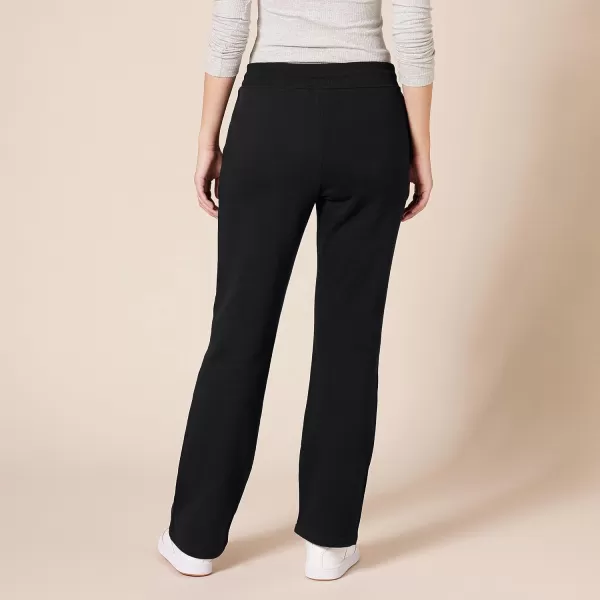 Amazon Essentials Womens Fleece Straight Leg Sweatpant Available in Plus SizeBlack