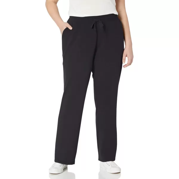 Amazon Essentials Womens Fleece Straight Leg Sweatpant Available in Plus SizeBlack