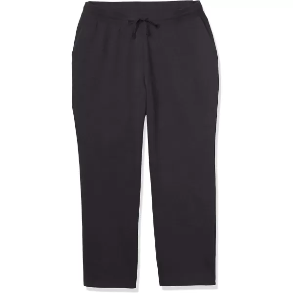 Amazon Essentials Womens Fleece Straight Leg Sweatpant Available in Plus SizeBlack