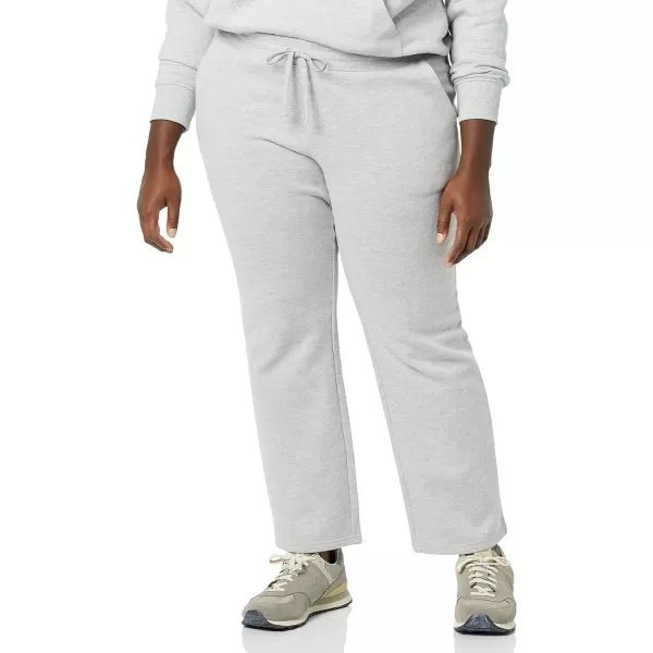 Amazon Essentials Womens Fleece Straight Leg Sweatpant Available in Plus SizeGrey Heather