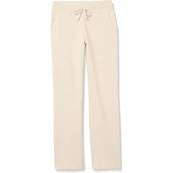 Amazon Essentials Womens Fleece Straight Leg Sweatpant Available in Plus SizeLight Beige