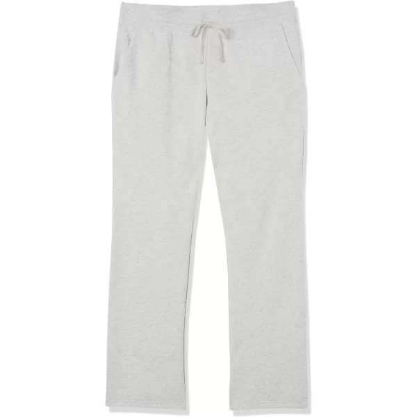 Amazon Essentials Womens Fleece Straight Leg Sweatpant Available in Plus SizeLight Grey Heather