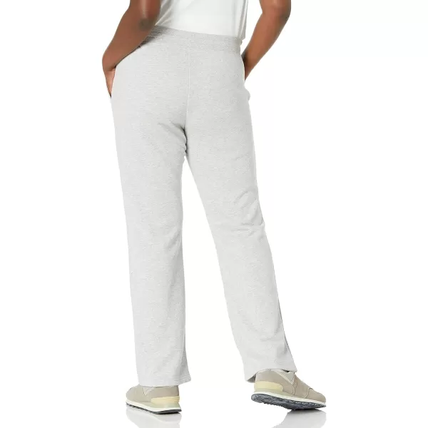 Amazon Essentials Womens Fleece Straight Leg Sweatpant Available in Plus SizeLight Grey Heather