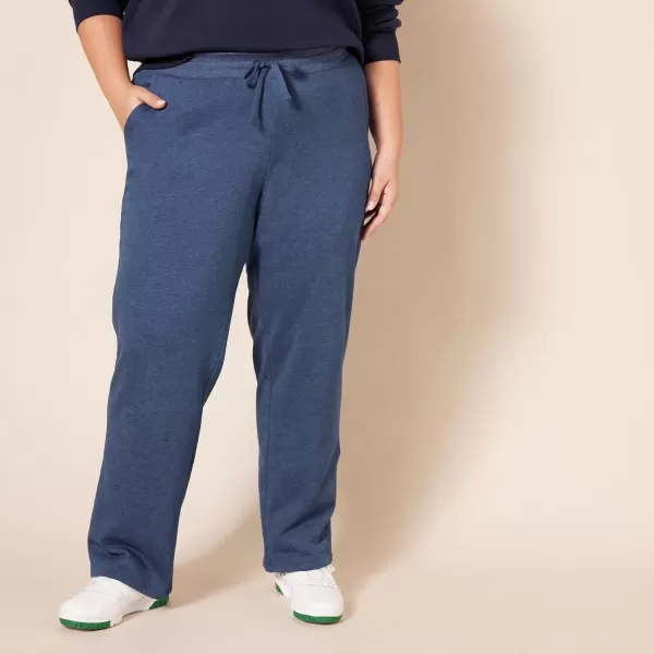 Amazon Essentials Womens Fleece Straight Leg Sweatpant Available in Plus SizeNavy Heather