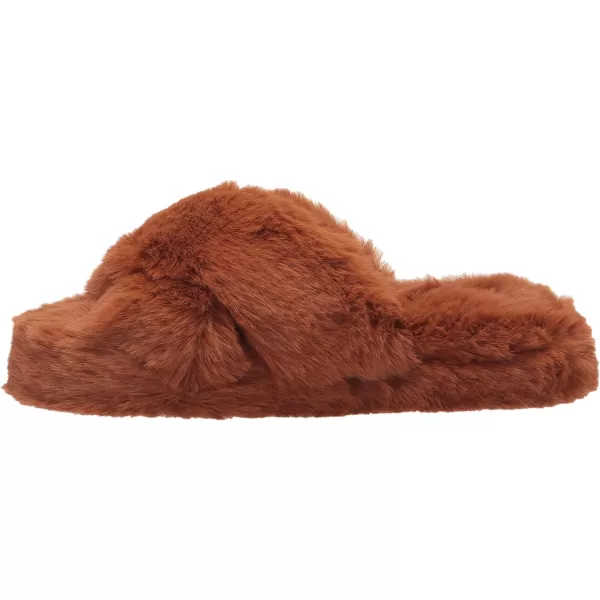 Amazon Essentials Womens Fluffy SlipperCaramel