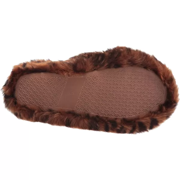 Amazon Essentials Womens Fluffy SlipperCheetah Print