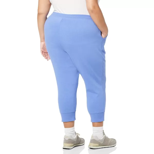 Amazon Essentials Womens French Terry Fleece Capri Jogger Sweatpant Available in Plus SizeBlue Heather
