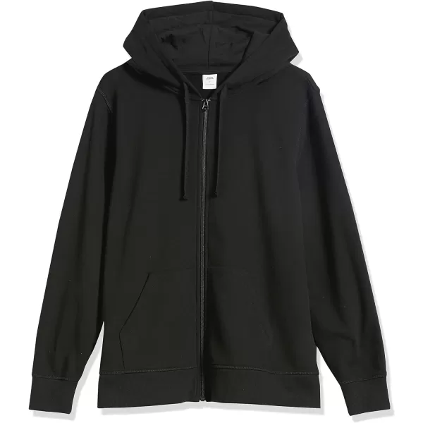 Amazon Essentials Womens French Terry Fleece FullZip Hoodie Available in Plus SizeBlack