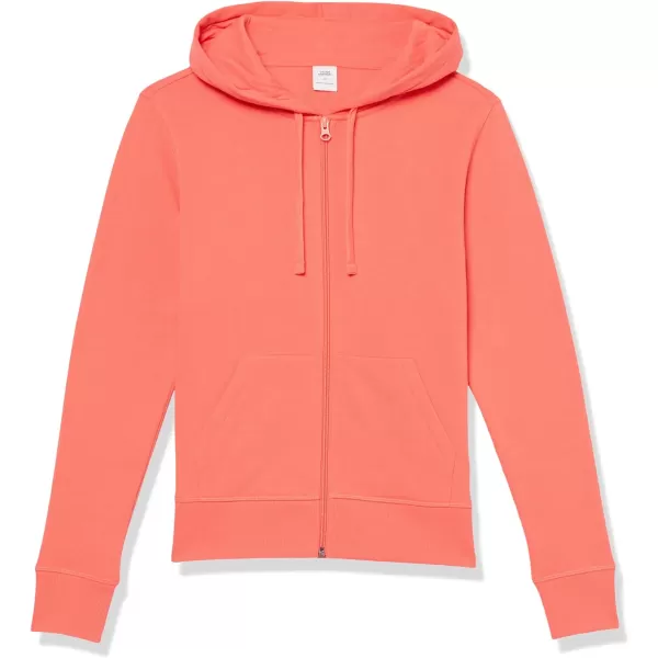 Amazon Essentials Womens French Terry Fleece FullZip Hoodie Available in Plus SizeBright Pink