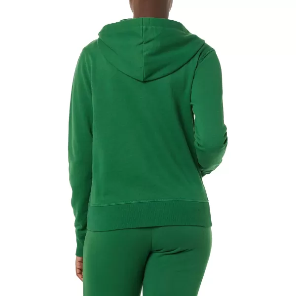 Amazon Essentials Womens French Terry Fleece FullZip Hoodie Available in Plus SizeGreen