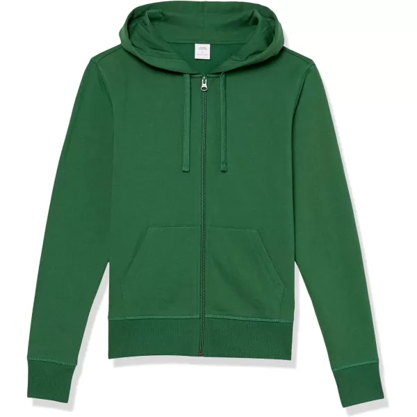 Amazon Essentials Womens French Terry Fleece FullZip Hoodie Available in Plus SizeGreen