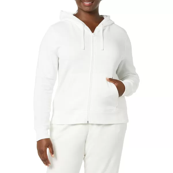 Amazon Essentials Womens French Terry Fleece FullZip Hoodie Available in Plus SizeIvory