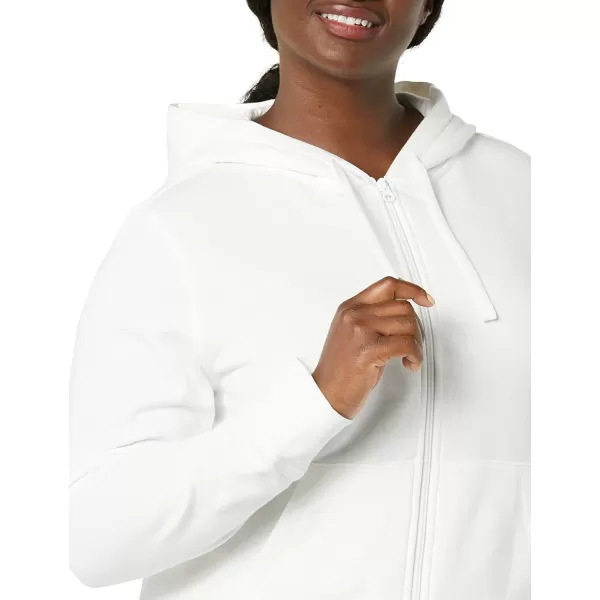 Amazon Essentials Womens French Terry Fleece FullZip Hoodie Available in Plus SizeIvory