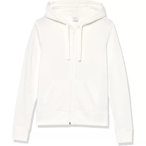 Amazon Essentials Womens French Terry Fleece FullZip Hoodie Available in Plus SizeIvory