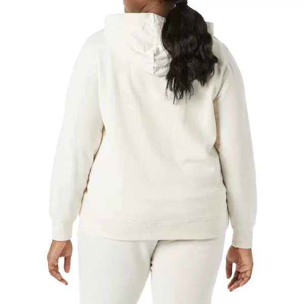 Amazon Essentials Womens French Terry Fleece FullZip Hoodie Available in Plus SizeOatmeal Heather