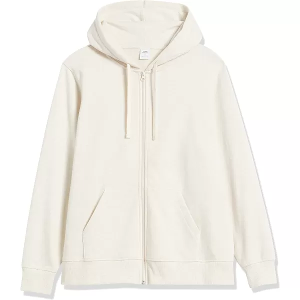 Amazon Essentials Womens French Terry Fleece FullZip Hoodie Available in Plus SizeOatmeal Heather