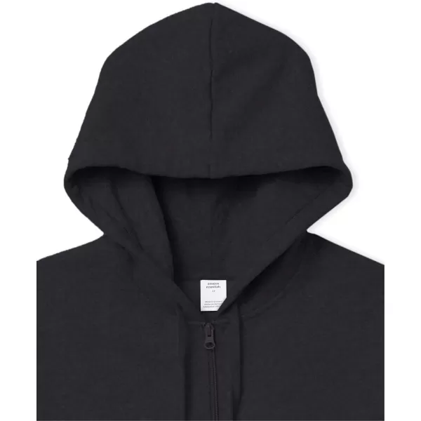Amazon Essentials Womens French Terry Fleece FullZip HoodieBlack