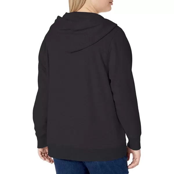 Amazon Essentials Womens French Terry Fleece FullZip HoodieBlack