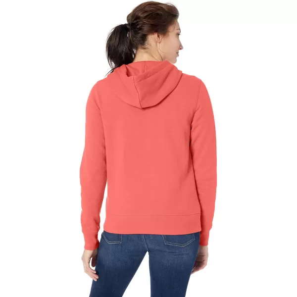 Amazon Essentials Womens French Terry Fleece FullZip HoodieCoral Pink